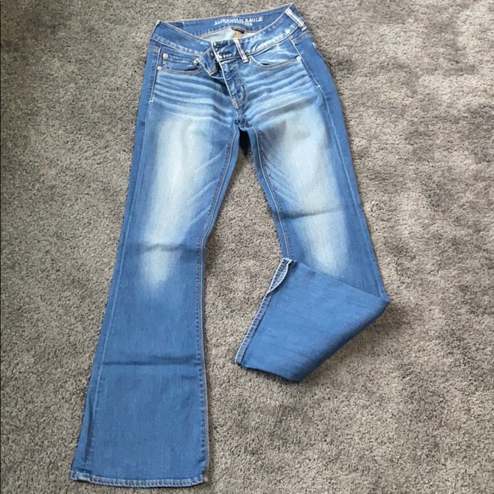 American Eagle Outfitters Women's Light Blue Boot Cut Jeans